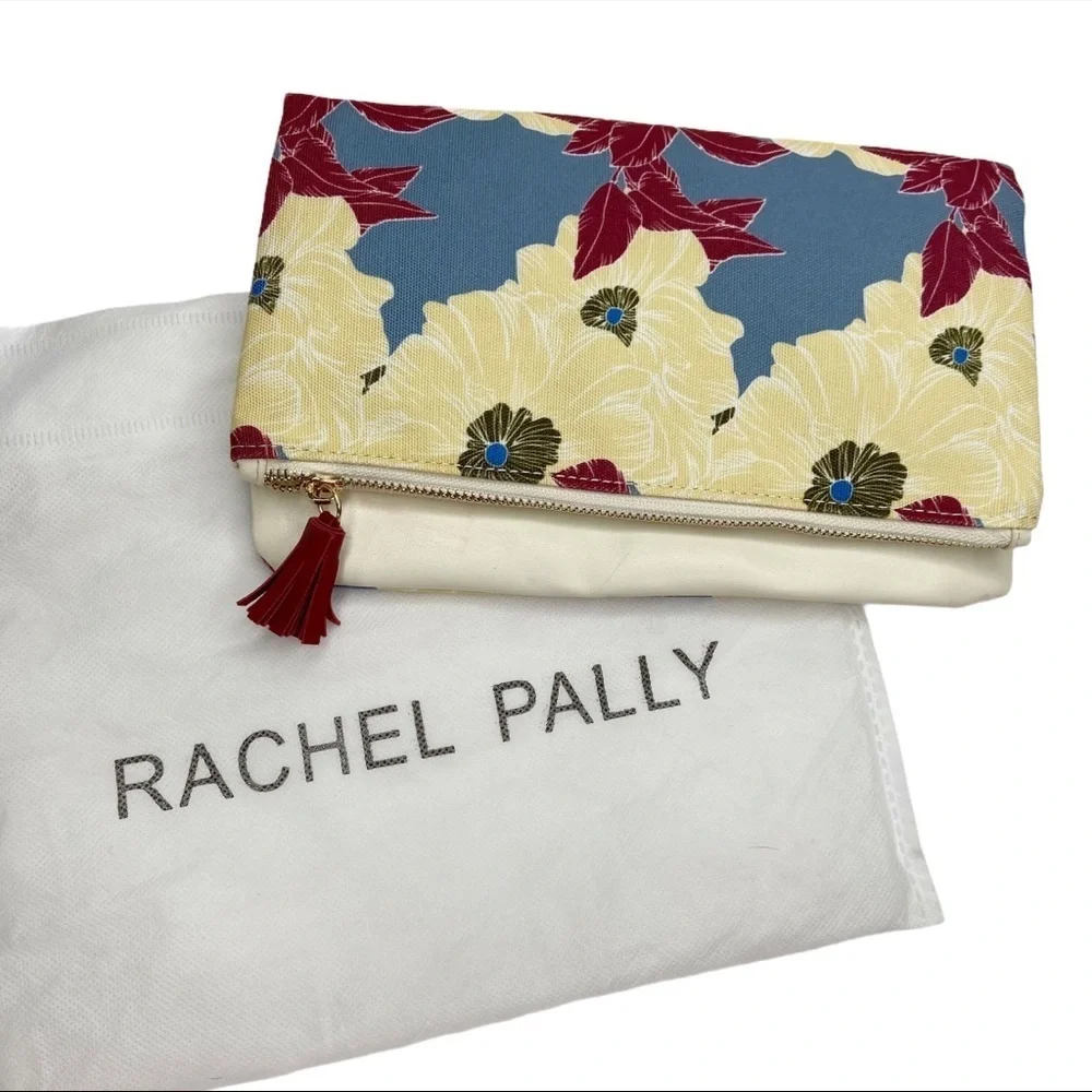 Rachel Pally Floral Reversible Foldover Clutch Bag Purse